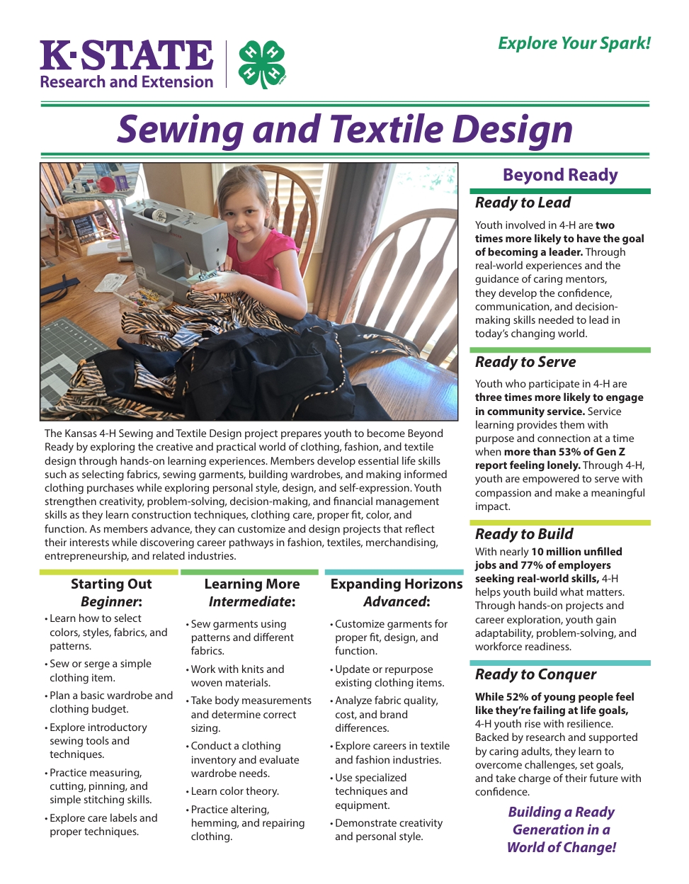 Sewing & Textile Design Spark Page Cover Image